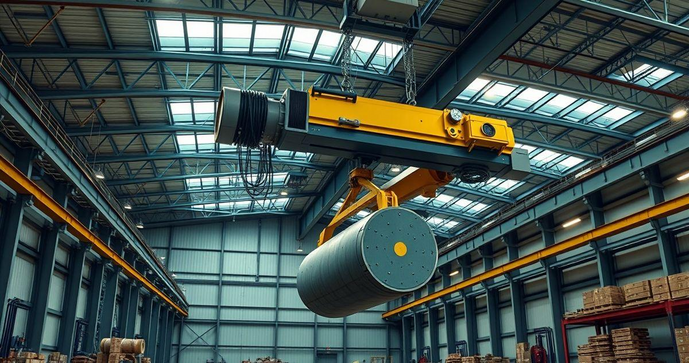 Braço Giratório com Talha Elétrica: A Solução Ideal para Elevação e Manuseio de Cargas Pesadas