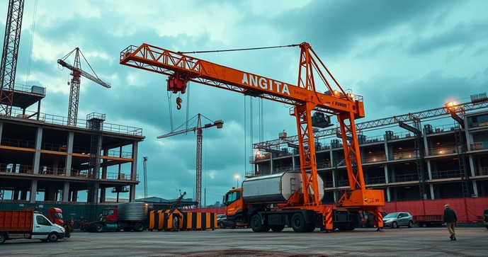 Pórtico Móvel Manual é a Solução Ideal para sua Obra e Transporte de Cargas